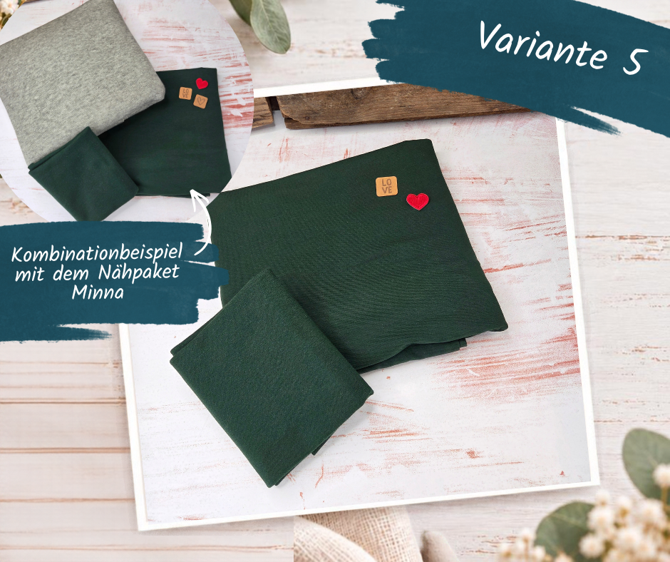 Nähpaket  "Basicshirt" Kinder (74-164)