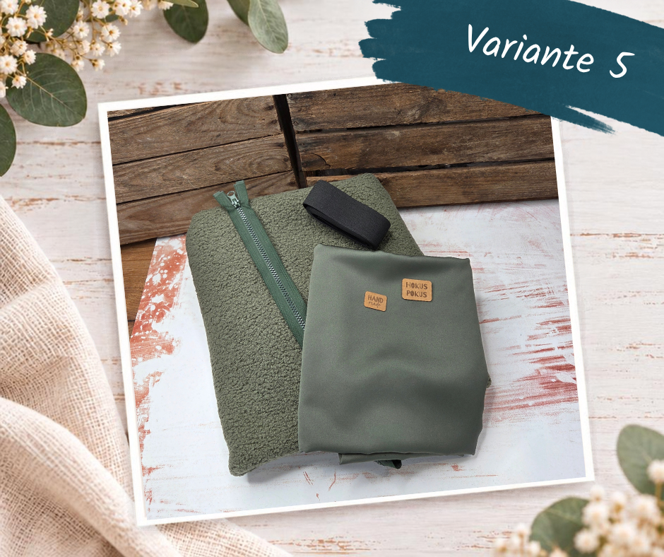 Nähpaket  "Weste" mit Teddyfleece