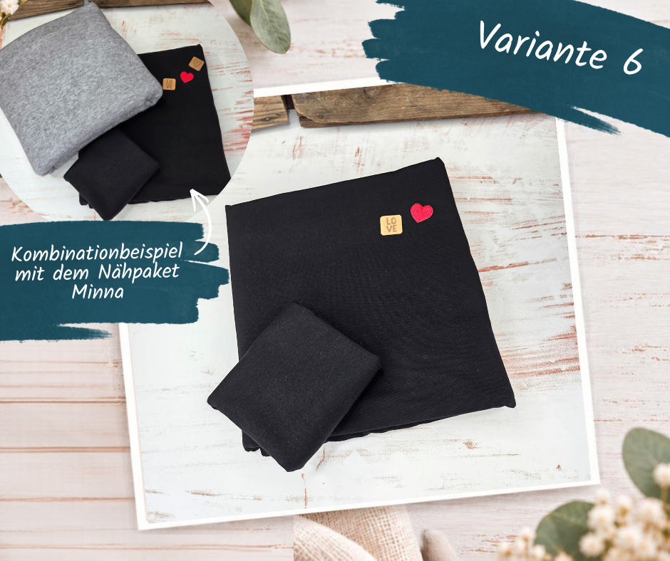 Nähpaket  "Basicshirt" Kinder (74-164)