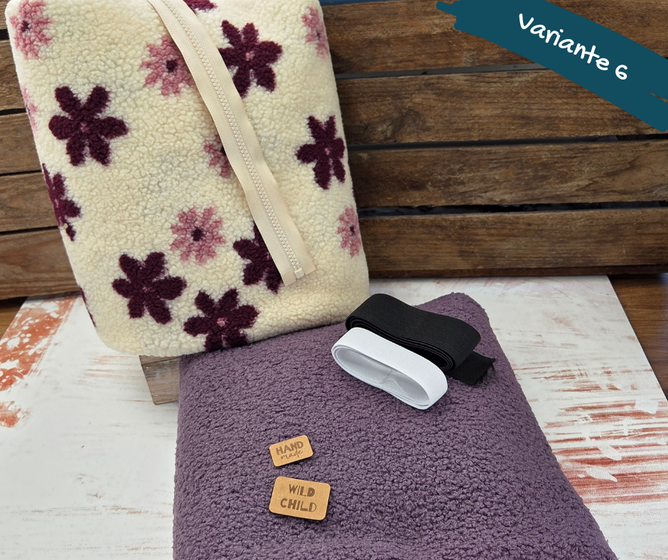 Nähpaket  "Troja" (Gr.80-146) mit Teddyfleece