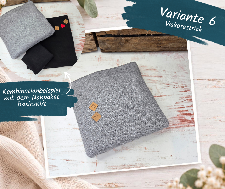 Nähpaket  "Stickjacke Minna" Kinder (92-164
