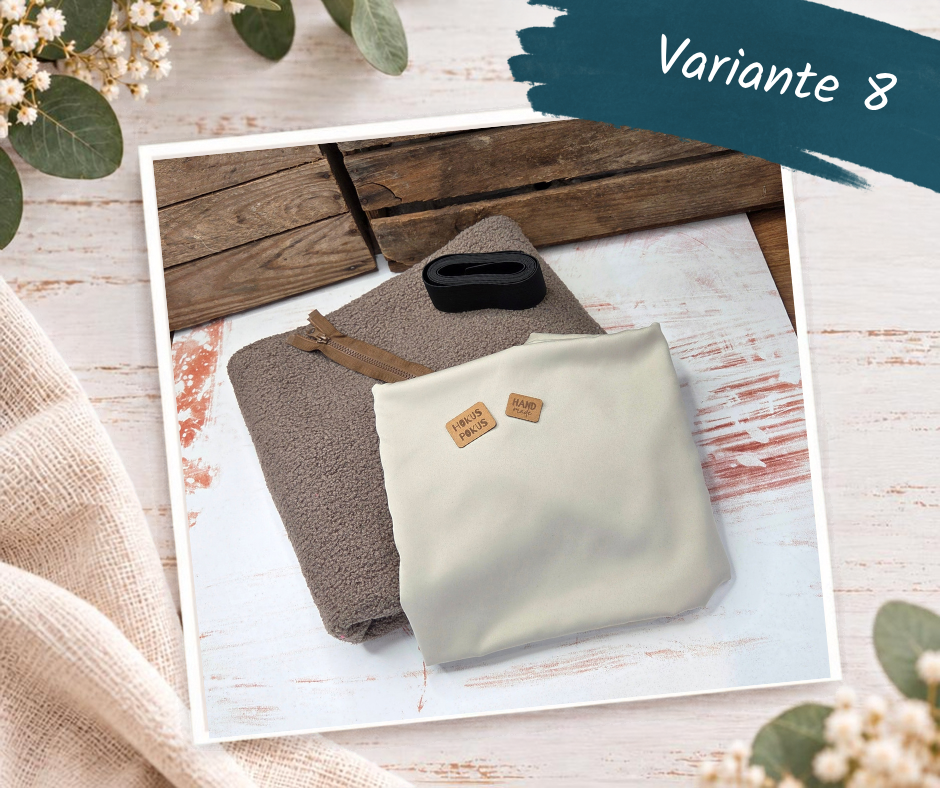 Nähpaket  "Weste" mit Teddyfleece