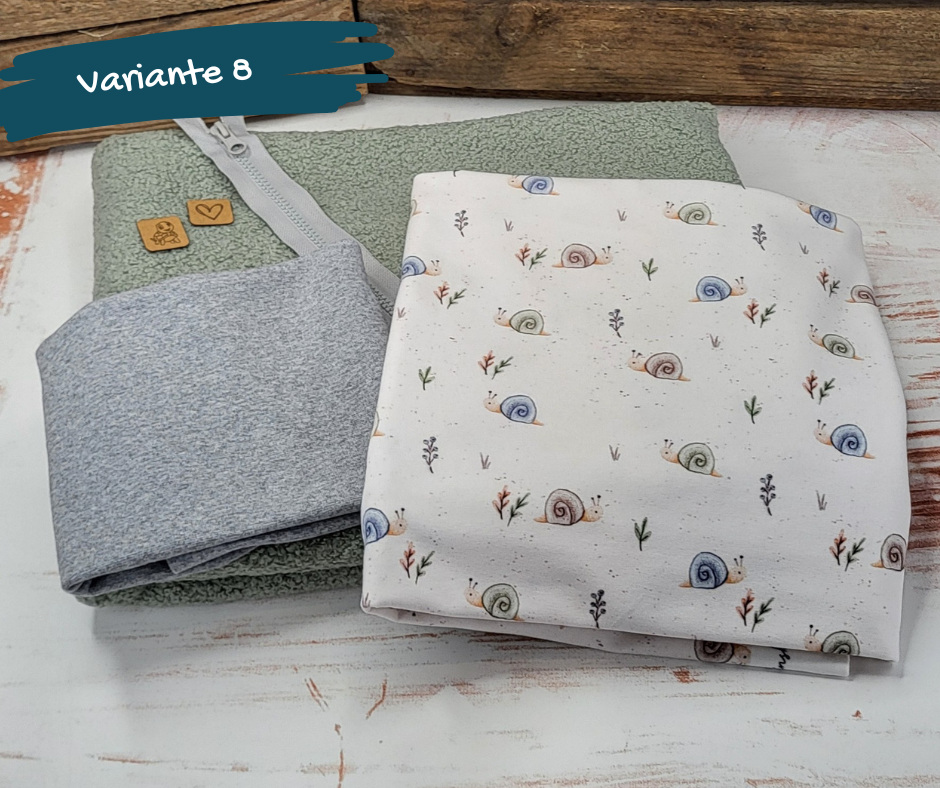 Nähpaket  "Lyblingsweste" (Gr.80-140) mit Teddyfleece