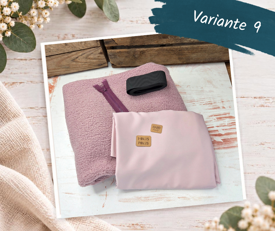 Nähpaket  "Weste" mit Teddyfleece