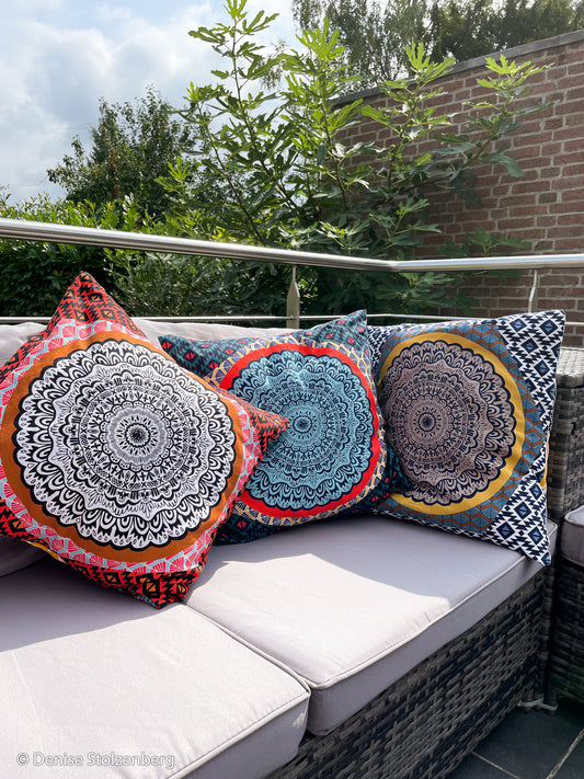 Pillow Party- Blau/ Gelb/ Rost