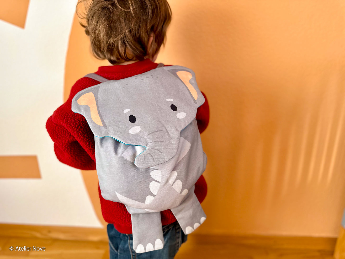 Rucksack/Turnbeutel Elefant