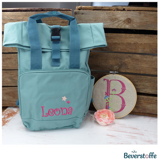 Rucksack- Name mit Sternen