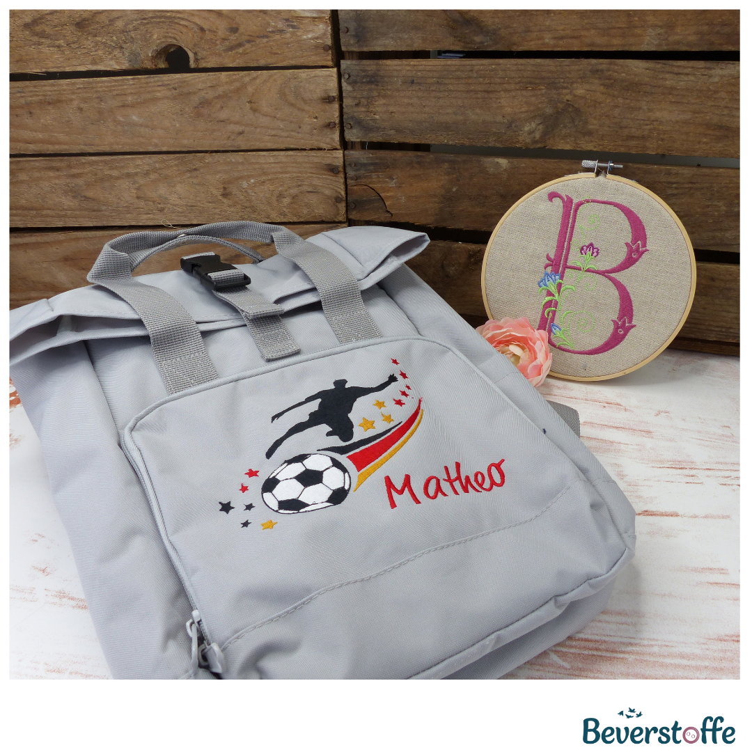 Rucksack- Fußballer