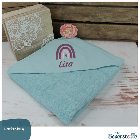 Kapuzenhandtuch Regenbogen