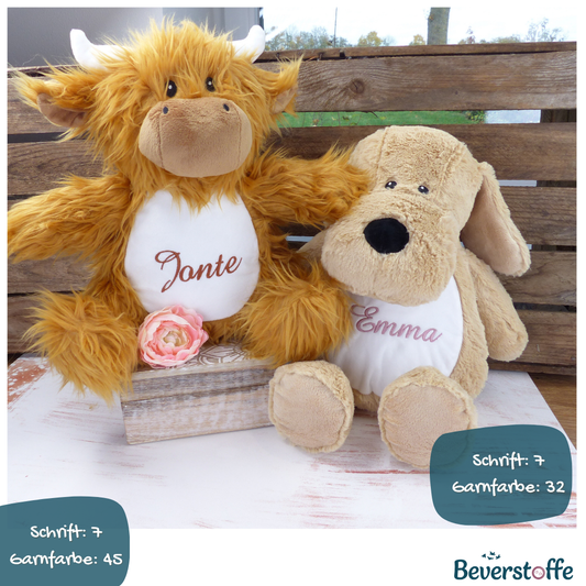 Kuscheltier mit Namen