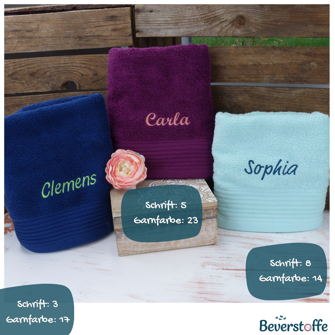 Duschtuch mit Wunschnamen (70x140cm)