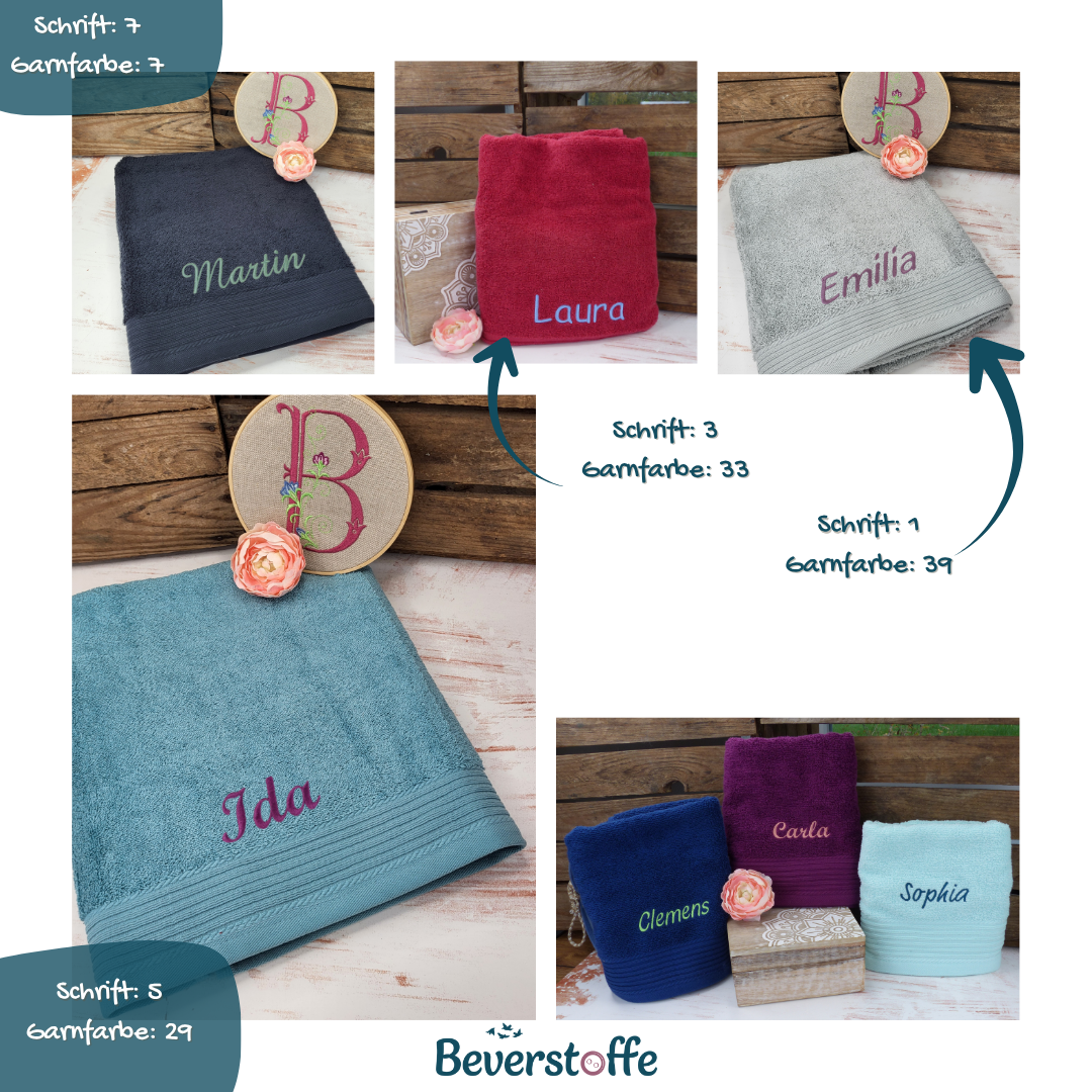 Duschtuch mit Wunschnamen (70x140cm)