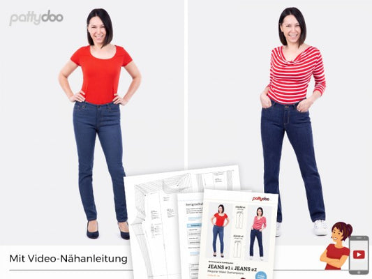 Schnittmuster Jeans #1 & #2 by pattydoo