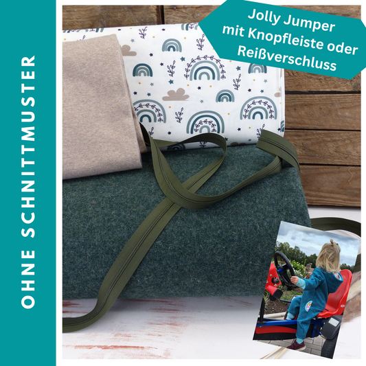Nähpaket - Overall "Jolly Jumper" ohne Schnittmuster