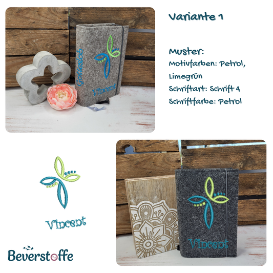 Gotteslobhülle-Kreuz mit Punkten