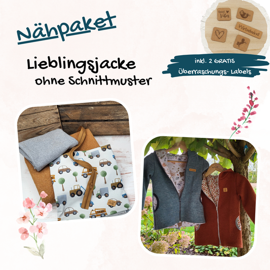 Nähpaket  "Lieblingsjacke" (Gr.86-134)