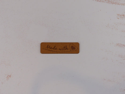 Zierteil "Made with love"