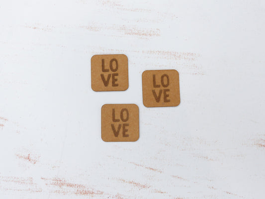 Zierteile aus SnapPap- "LOVE"