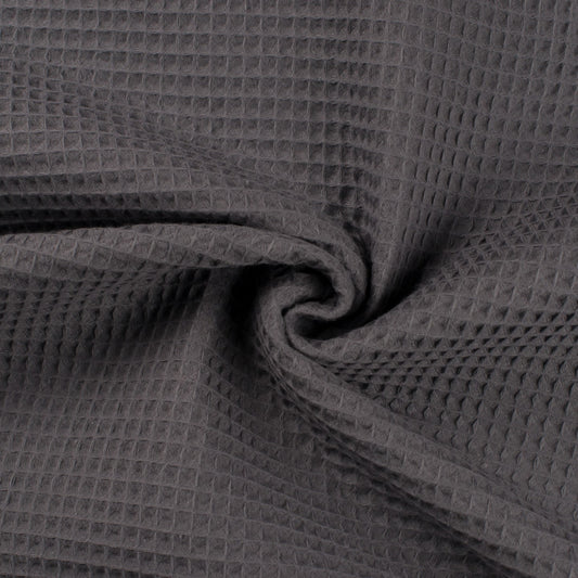 Waffelpique, Dunkelgrau