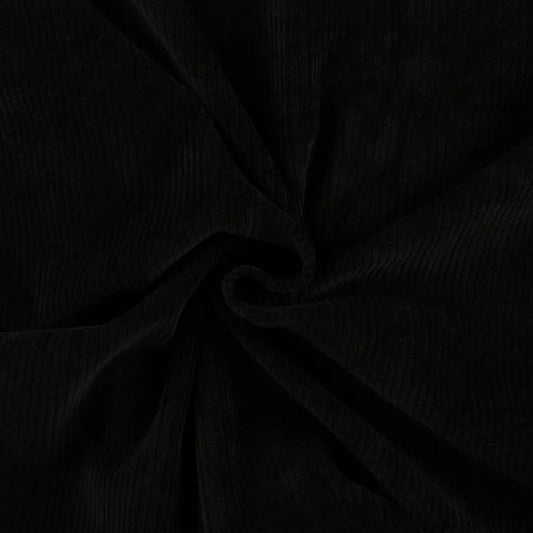 Cord- Jersey- Schwarz