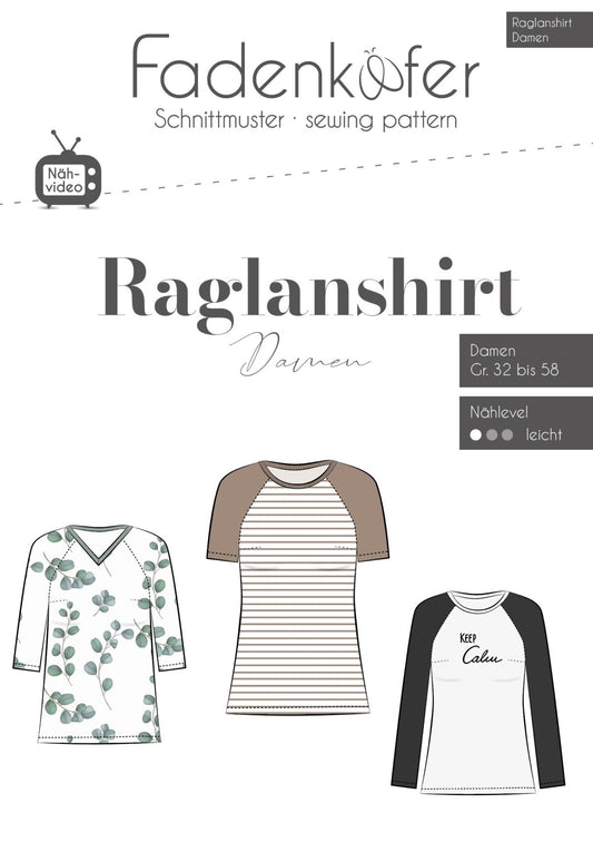 "Raglanshirt" für Damen von Fadenkäfer