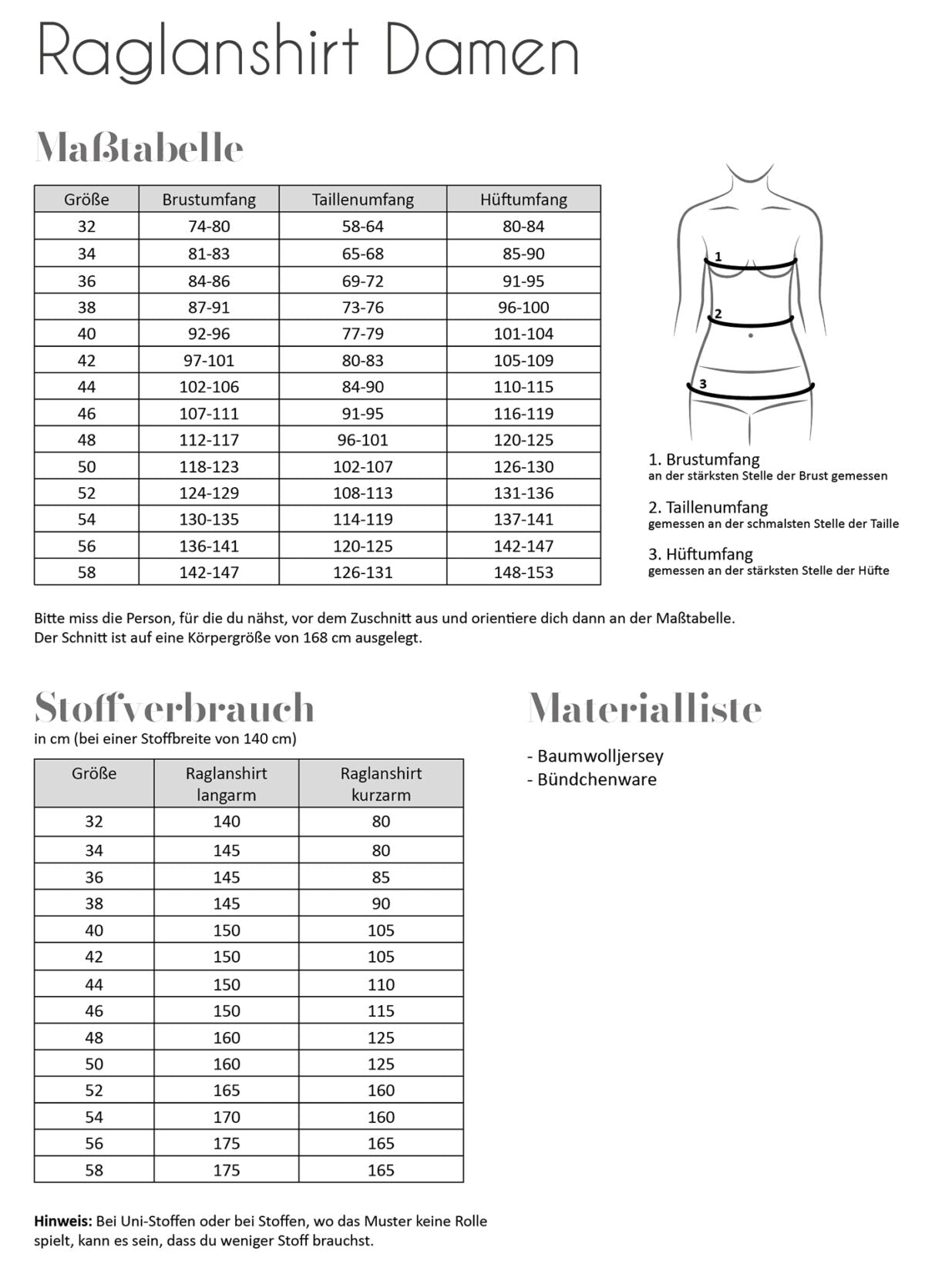 "Raglanshirt" für Damen von Fadenkäfer