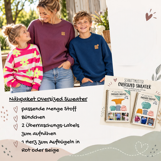 Nähpaket "Oversized Sweater" Kinder
