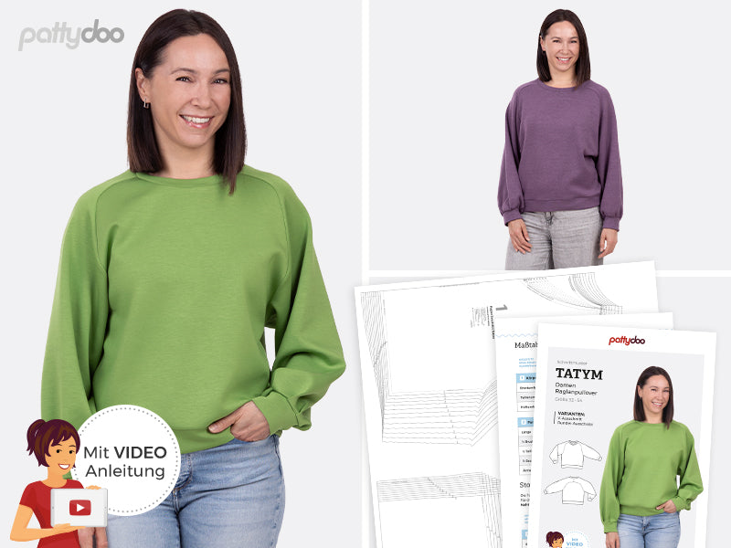 Schnittmuster "Tatym" Raglanpullover