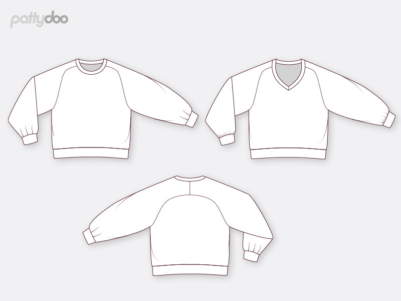 Schnittmuster "Tatym" Raglanpullover