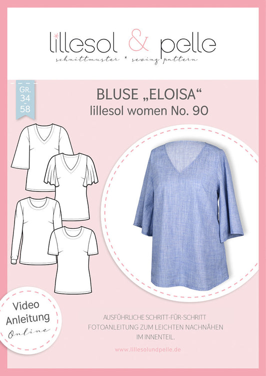 Papierschnittmuster lillesol women No.90 Bluse "Eloisa"