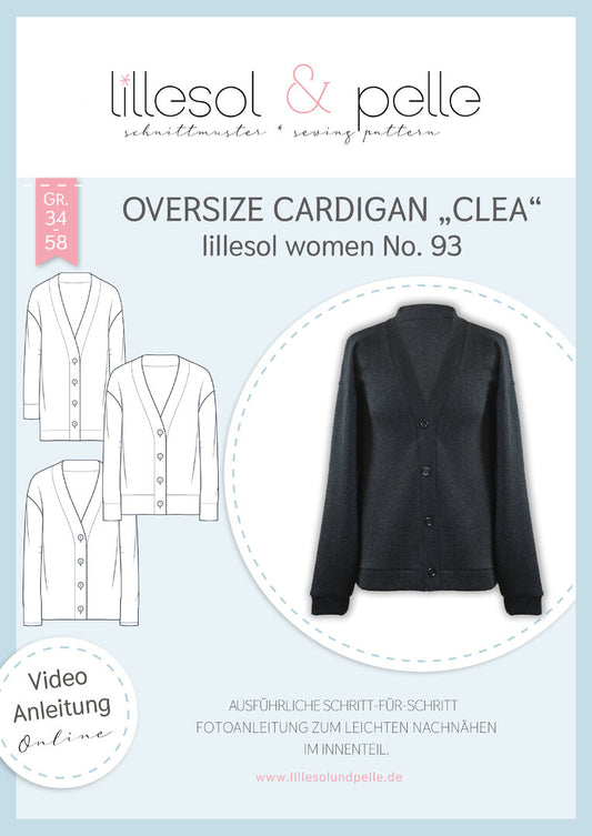 Papierschnittmuster No.93 Oversize Cardigan "Clea"