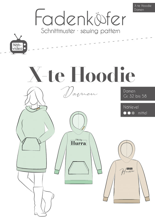 "X-te Hoodie" für Damen von Fadenkäfer