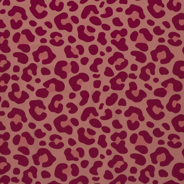 Jersey Druck Leoprint altrosa