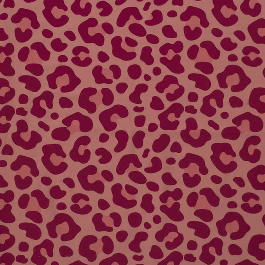 Jersey Druck Leoprint altrosa