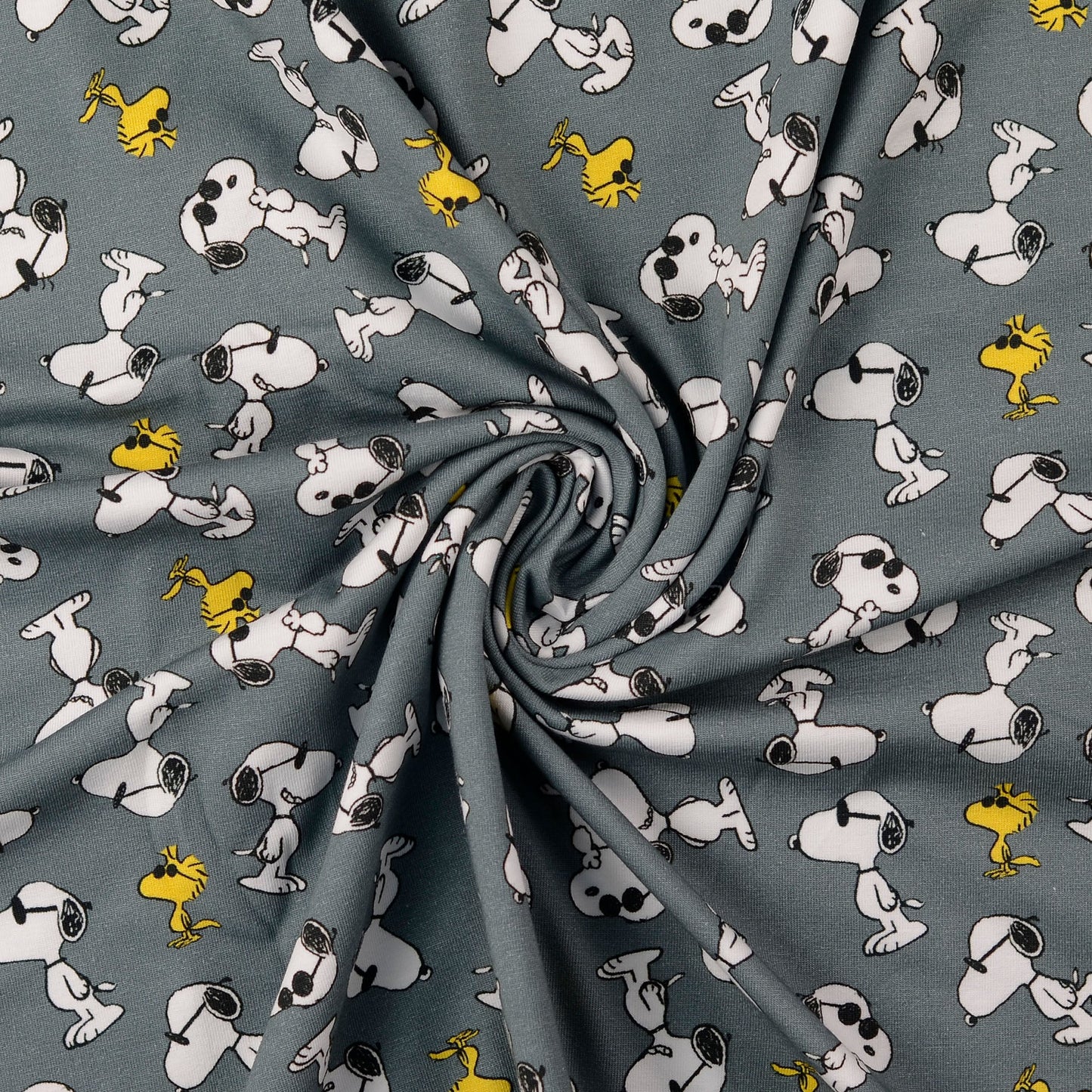 Baumwolle Jersey "Peanuts" grau