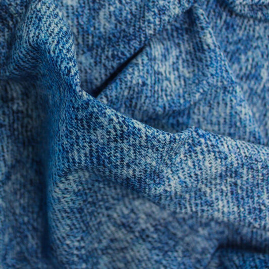 French Terry- Jeansoptik-Dunkelblau