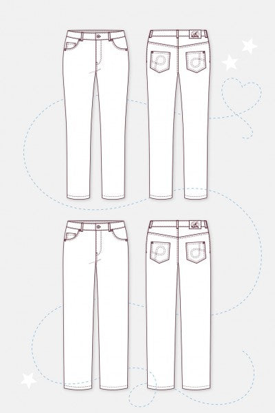 Schnittmuster Jeans #1 & #2 by pattydoo