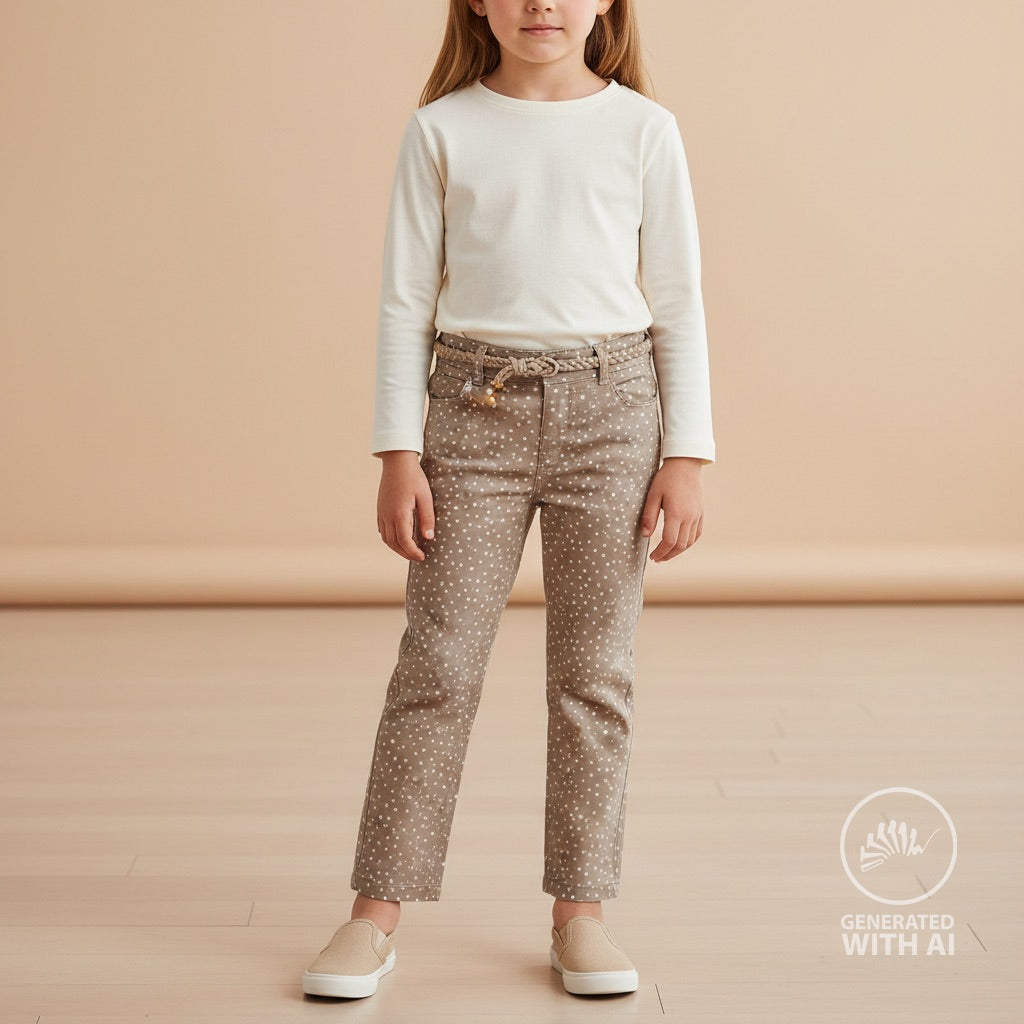 Baumwolle, Webware,Dots Sand