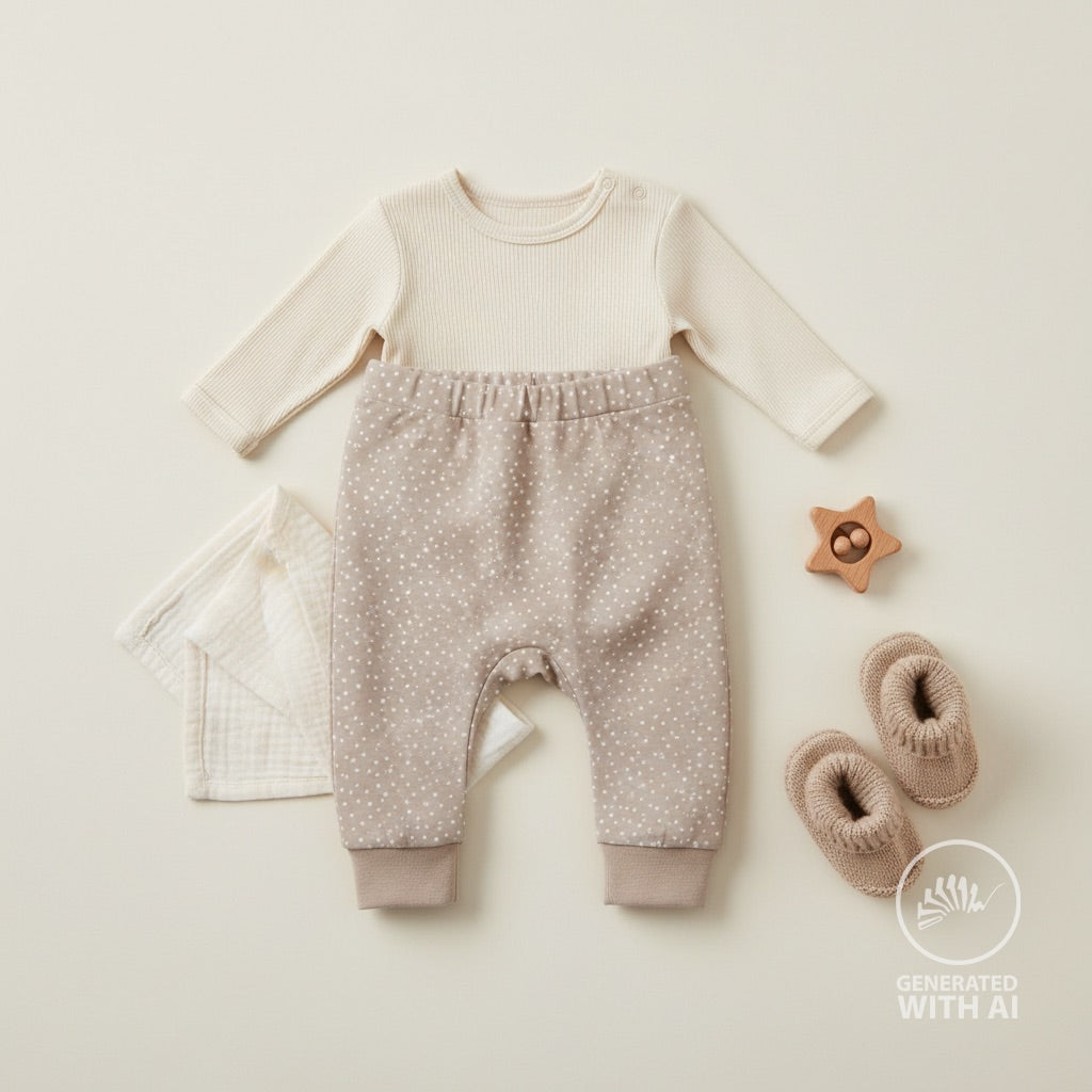 Baumwolle, Webware,Dots Sand