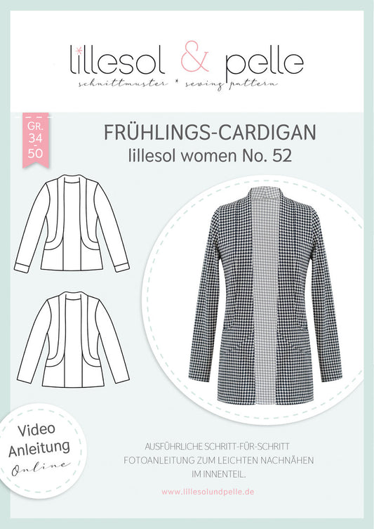 Papierschnittmuster No.52 Frühlings-Cardigan