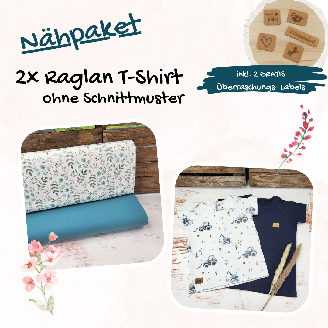 Nähpaket - Raglan Shirt (2er Pack)