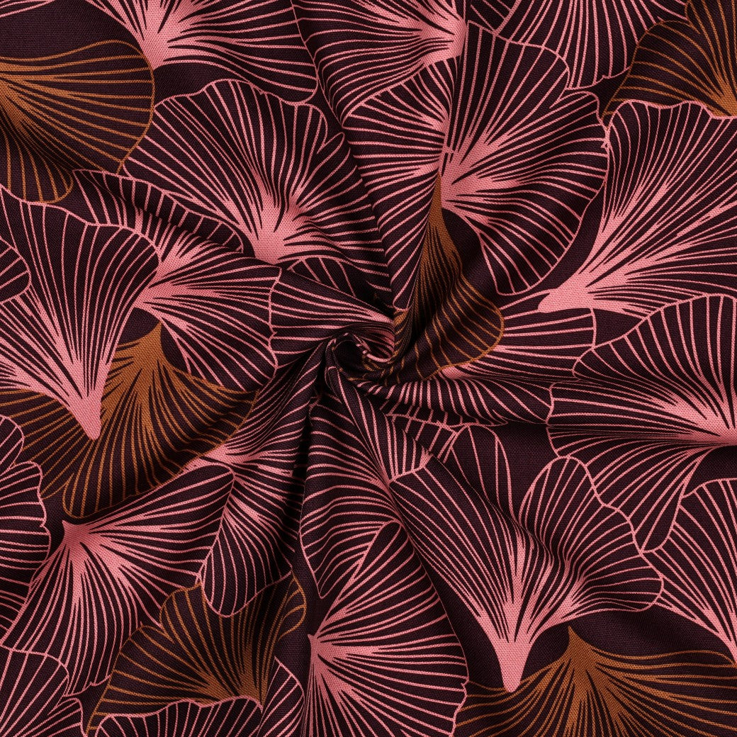 Canvas "Leaves" Burgundy
