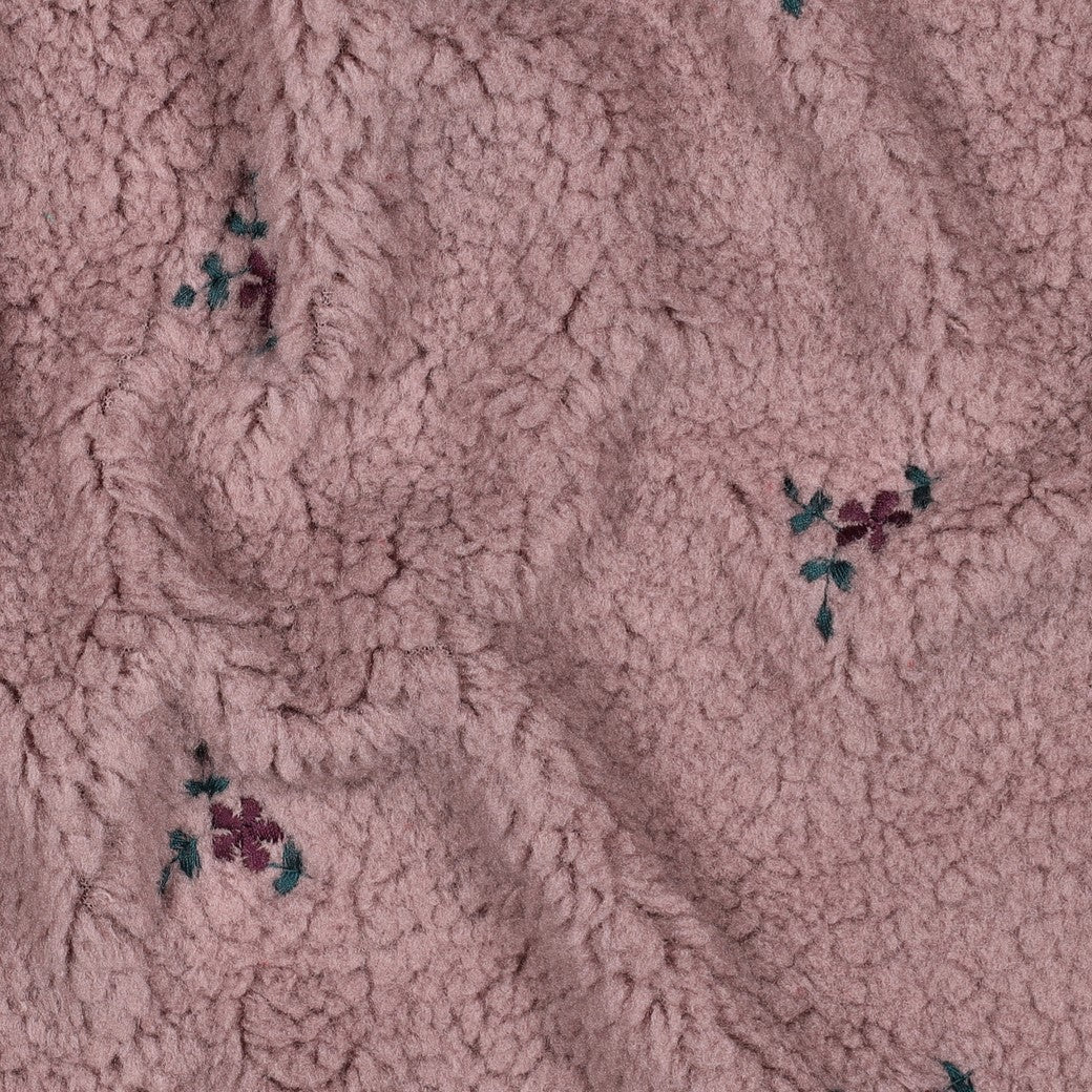 Teddy Fleece "Blümchen" Altrosa