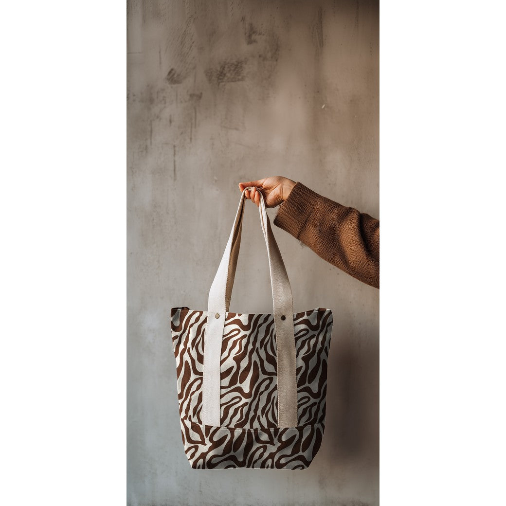 Canvas "Animal Print" Braun