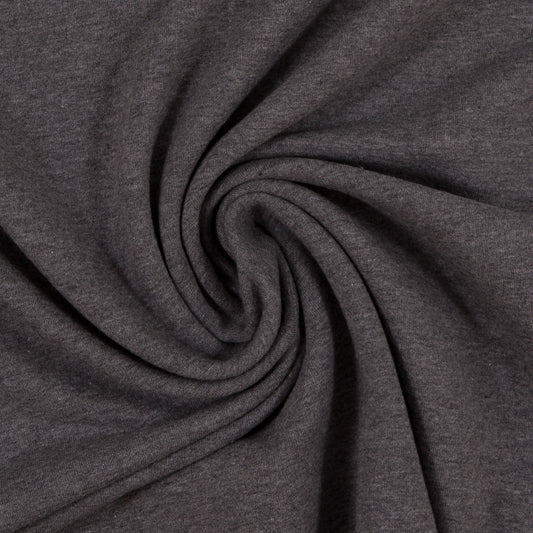 French Terry- "Maike" Dunkelgrau Meliert (col.1285)