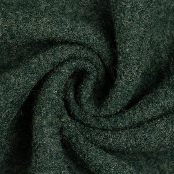 Naomi Melange, gekochte Wolle "dunkelgrün"