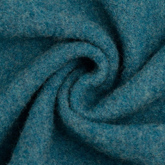 Naomi Melange, gekochte Wolle "petrol"