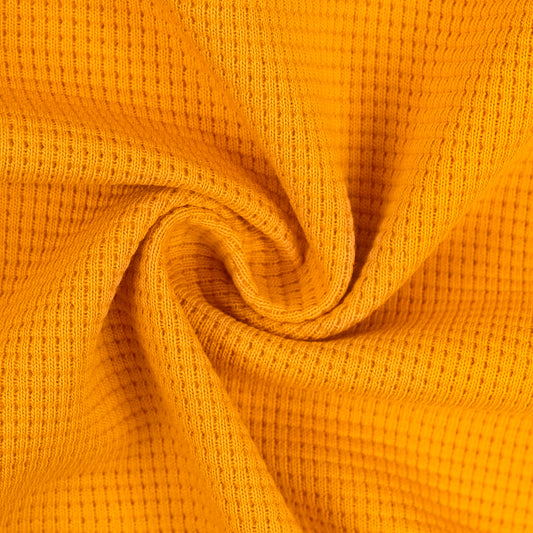 Waffeljersey" Clarissa" senfgelb (col.313)