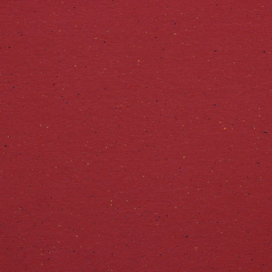 Sweat, Baumwolle, angeraut, meliert, dark rose