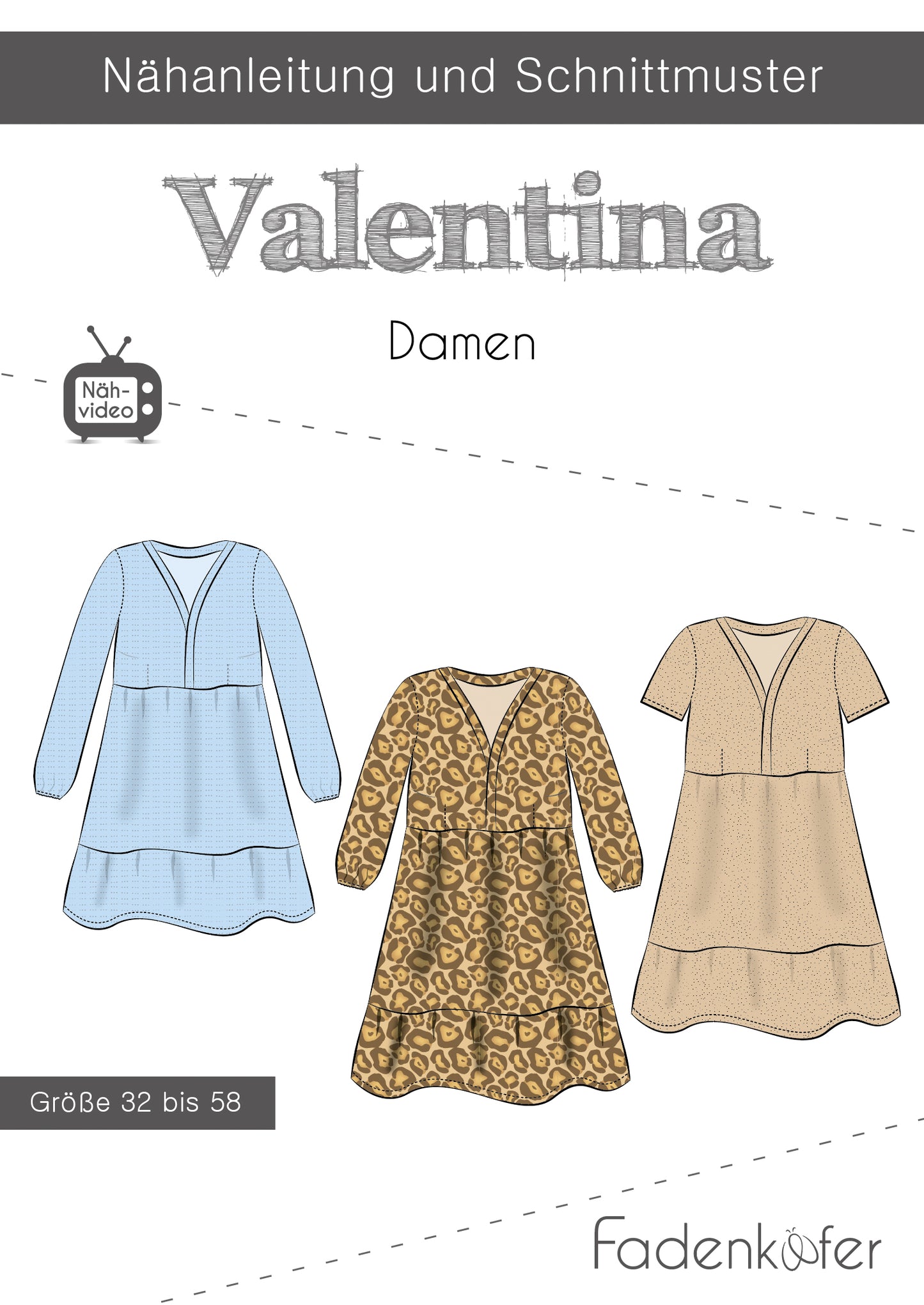 Kleid "Valentina" für Damen von Fadenkäfer